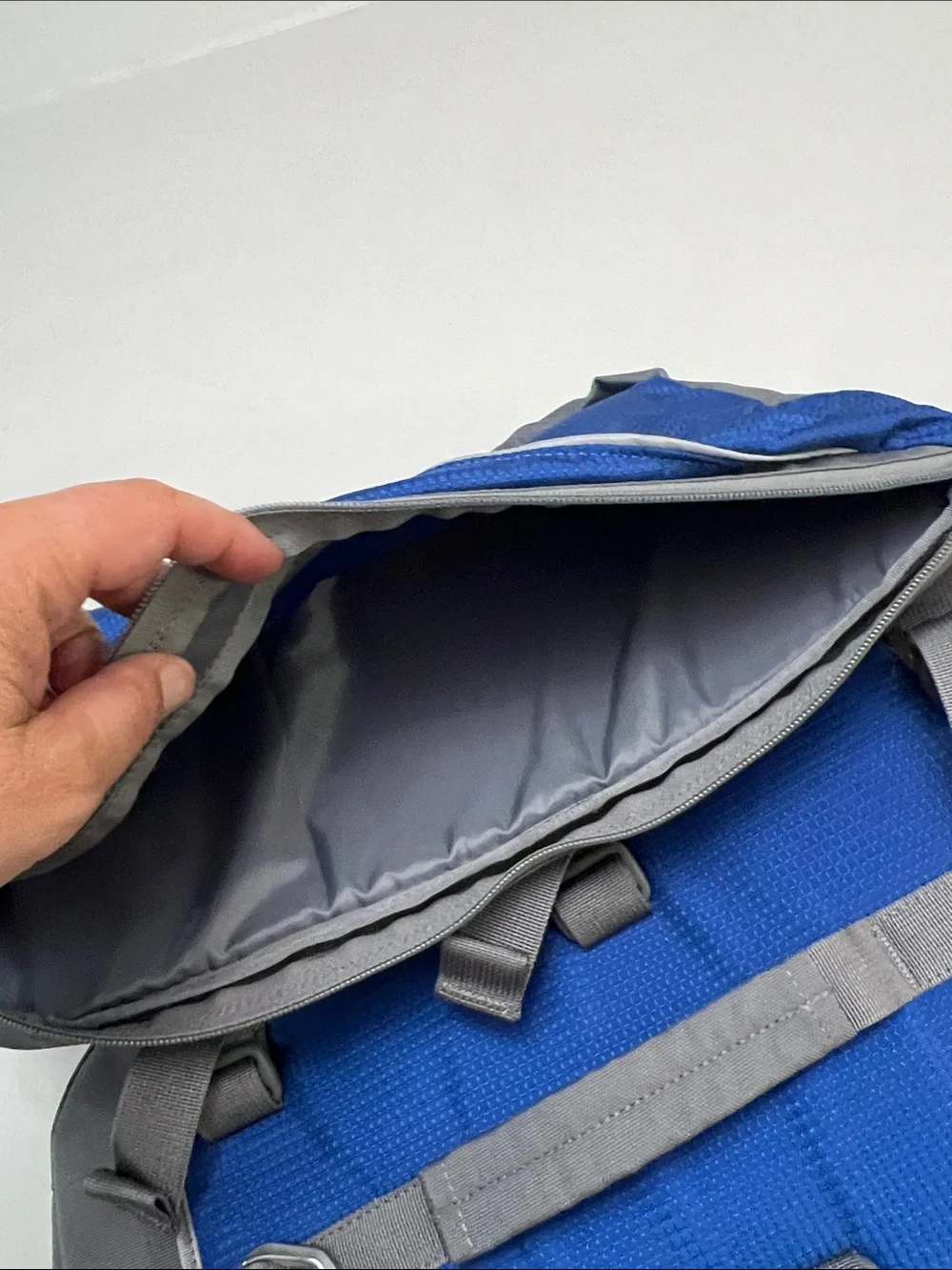 OLLY DOG doggie hiking travel backpack nylon saddle bag expandable pockets